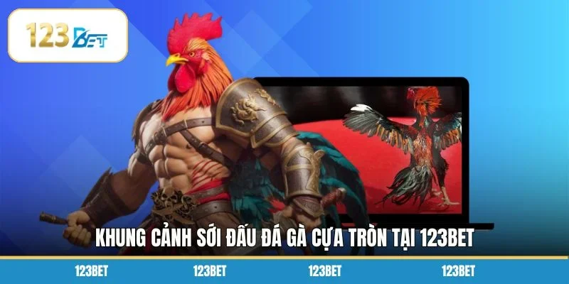 Khung cảnh sới đấu đá gà cựa tròn tại 123BET 